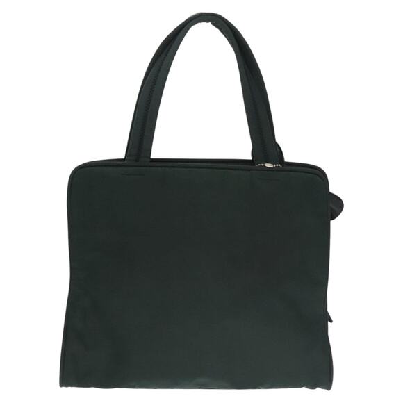 PRADA Hand Bag Nylon Green Silver - Picture 3 of 16